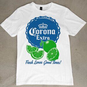 Corona Extra Lime T-Shirt Beer Graphic Tee Summer Party Vacation T Shirt 81